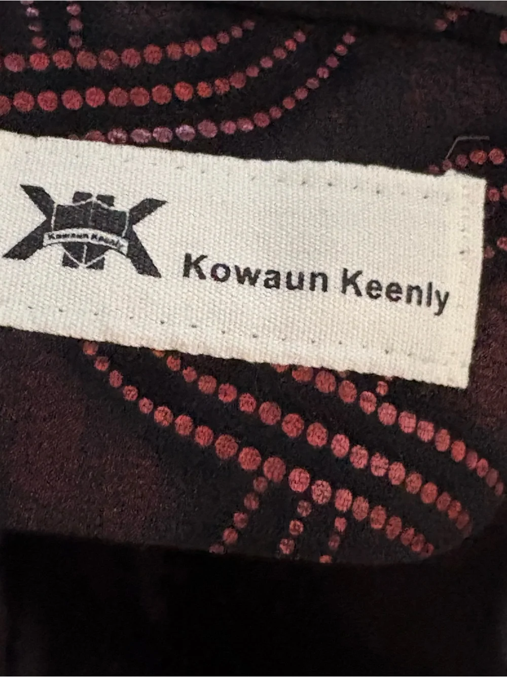 Kowaun Keenly Men's Black Red Wave Print Blazer Jacket Size L (Tag 2XL) Fits 42R